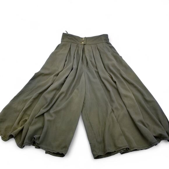 Vintage 80s BRIGITTE BOTH West Germany Wide Leg Culottes Tie Dye - EU 38 - Picture 7 of 10